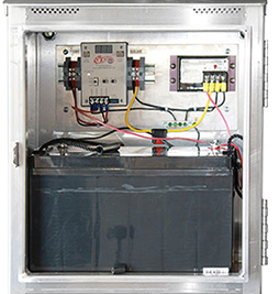 Solar Pump, Panel, and Control Box Open